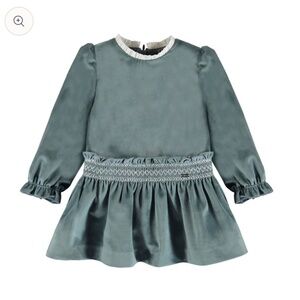 Mayoral toddler velvet sage holiday dress 18m